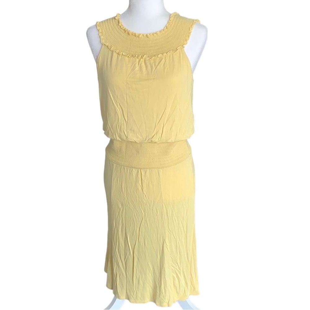 BCBG Paris Capri Sunshine Sleeveless Dress Size Small